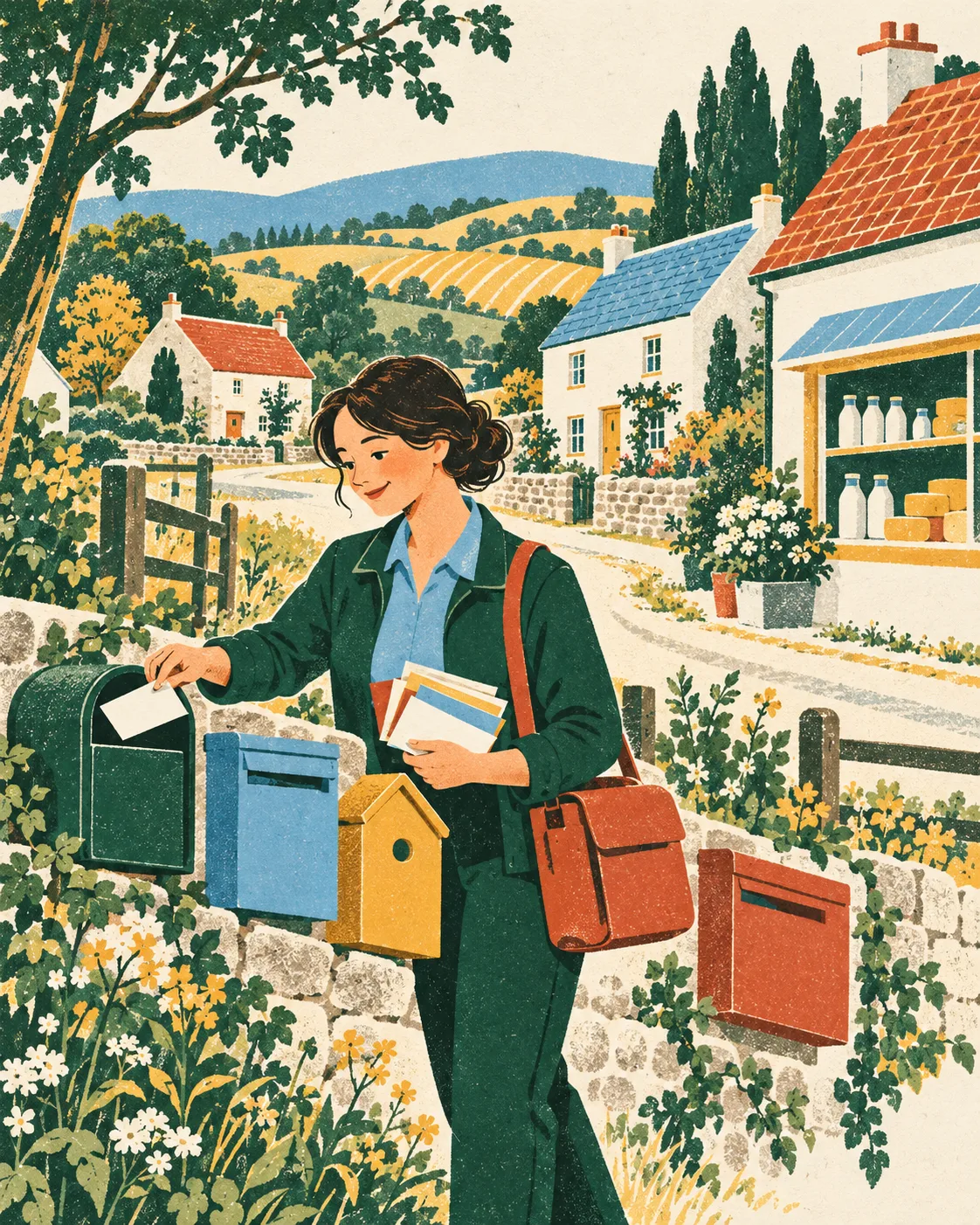 Letters sorted into the right mailboxes