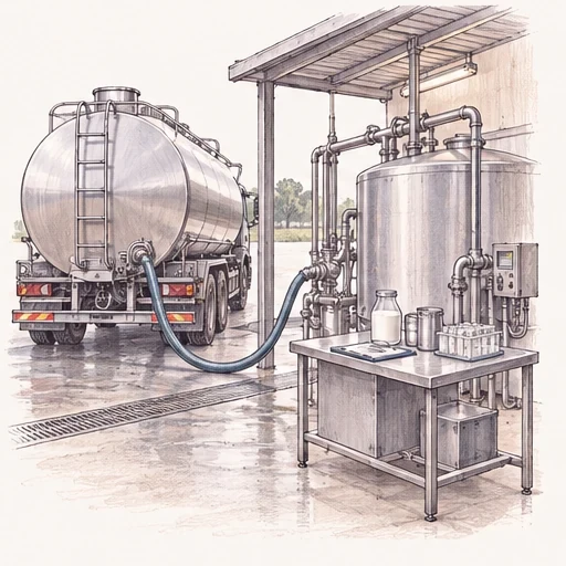 Milk Collection & Reception Assessment service illustration