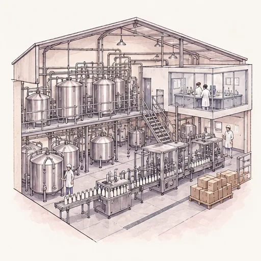 Dairy Processing Plant Assessment service illustration