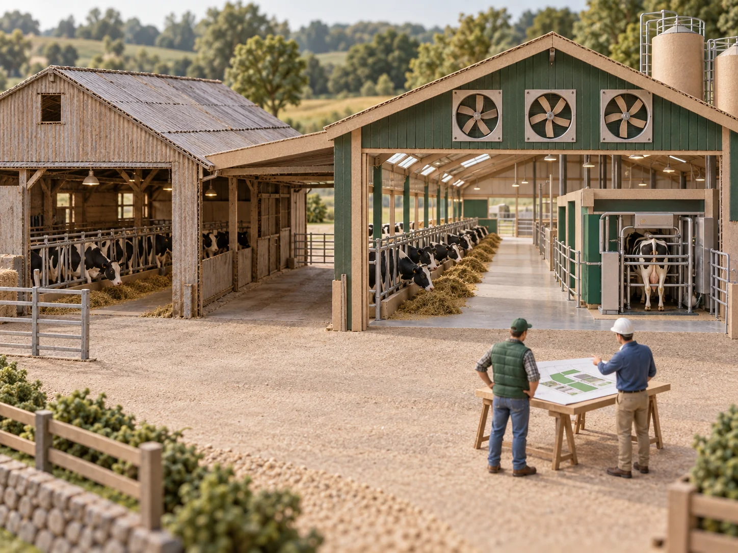 Dairy Farm Modernization service illustration