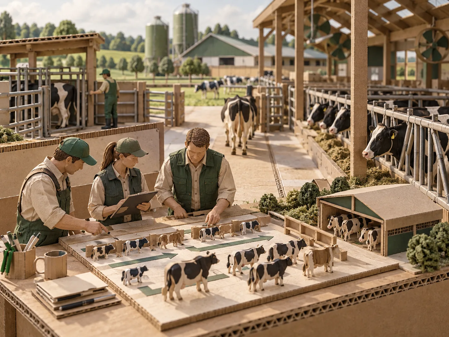 Herd Renewal Development shown as a dairy development maquette