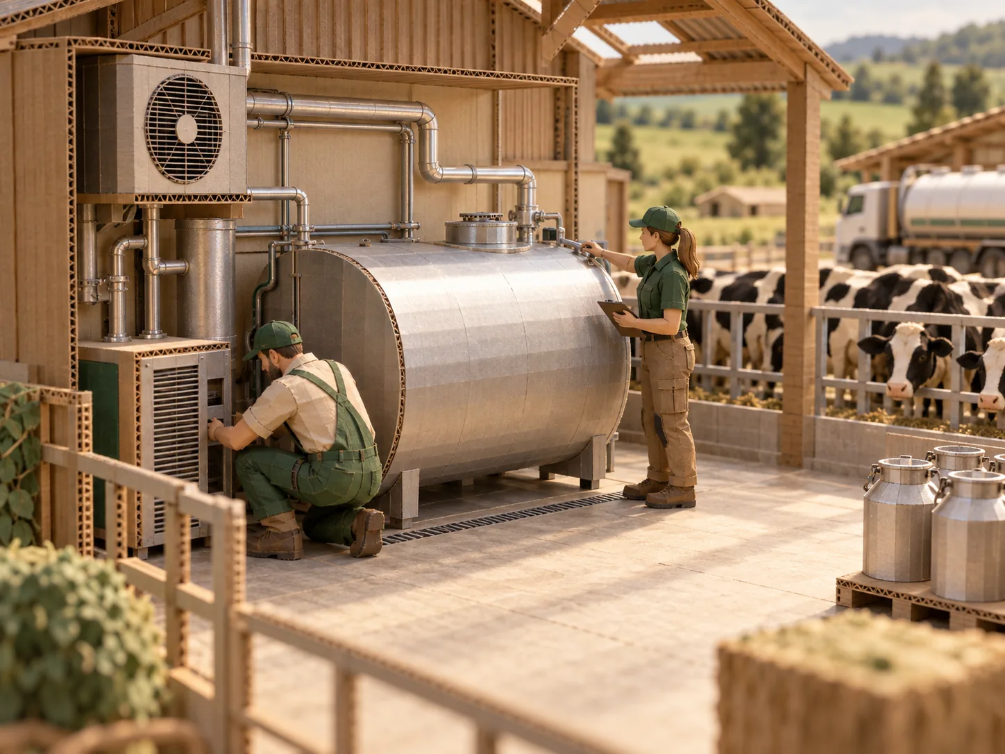 Milk Cooling Development service illustration