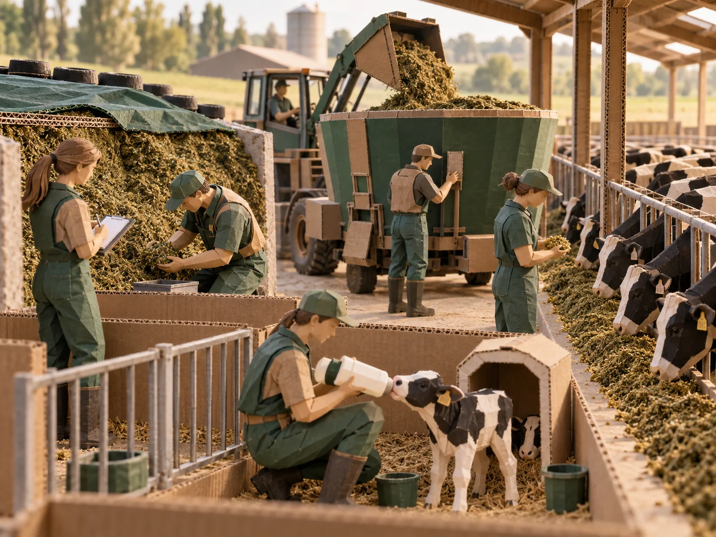 Nutrition Workforce Development shown as a dairy development maquette
