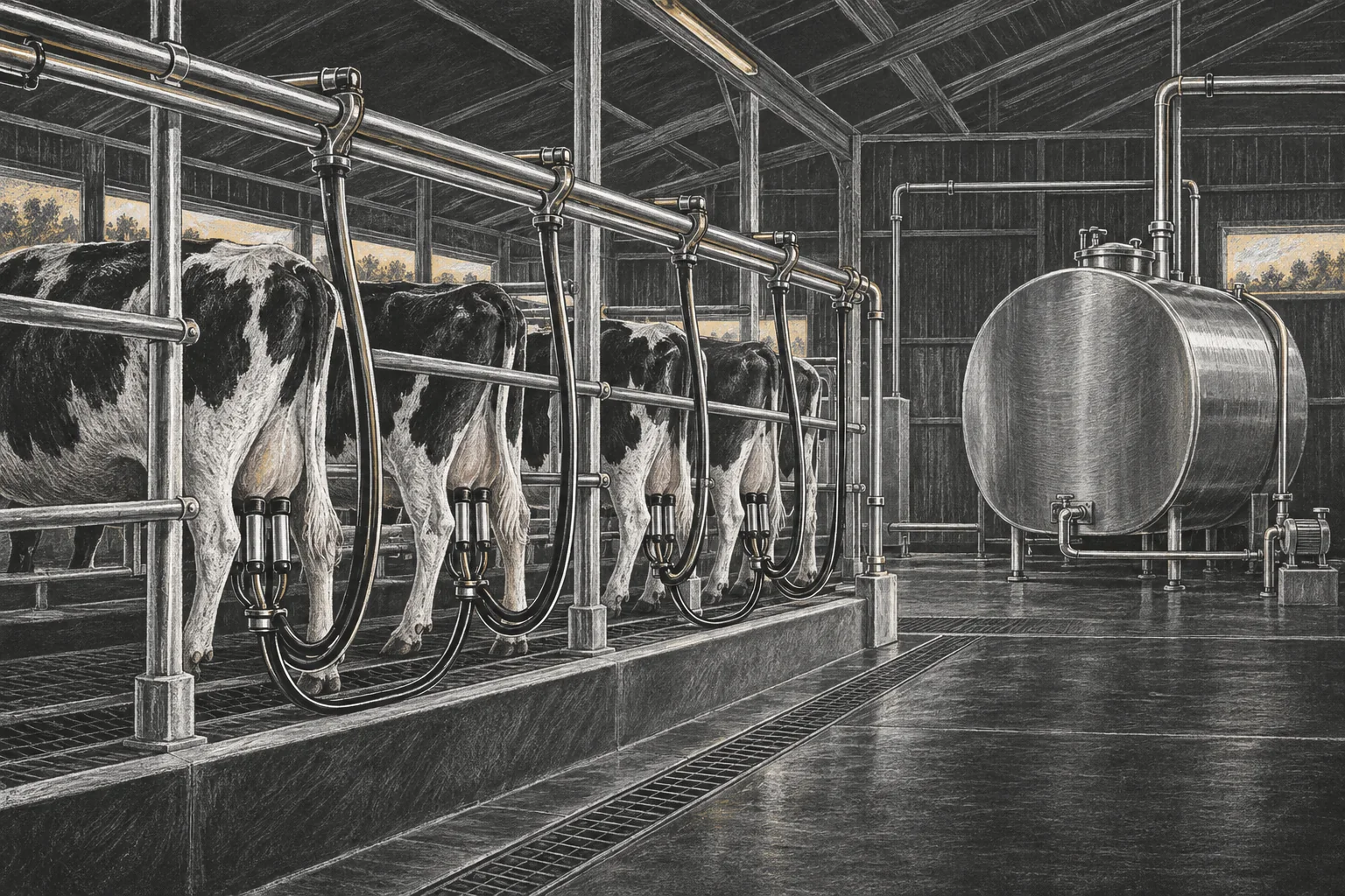Chalkboard study of equip & modernize dairy businesses