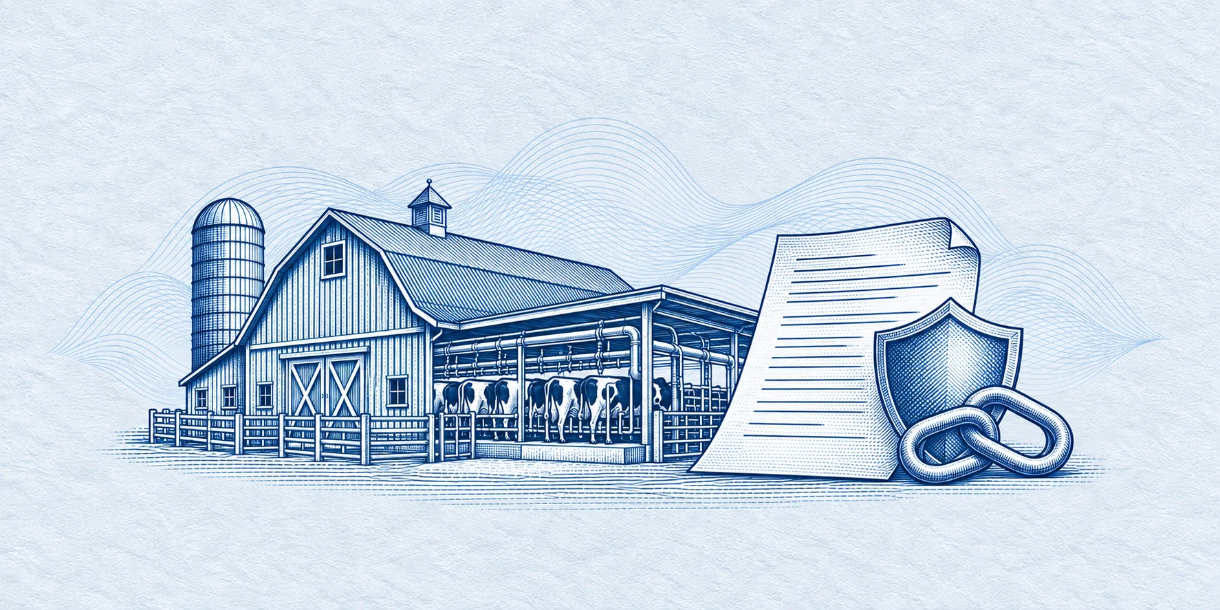 Banknote engraving of eligible farm-finance exposure and guarantee application materials