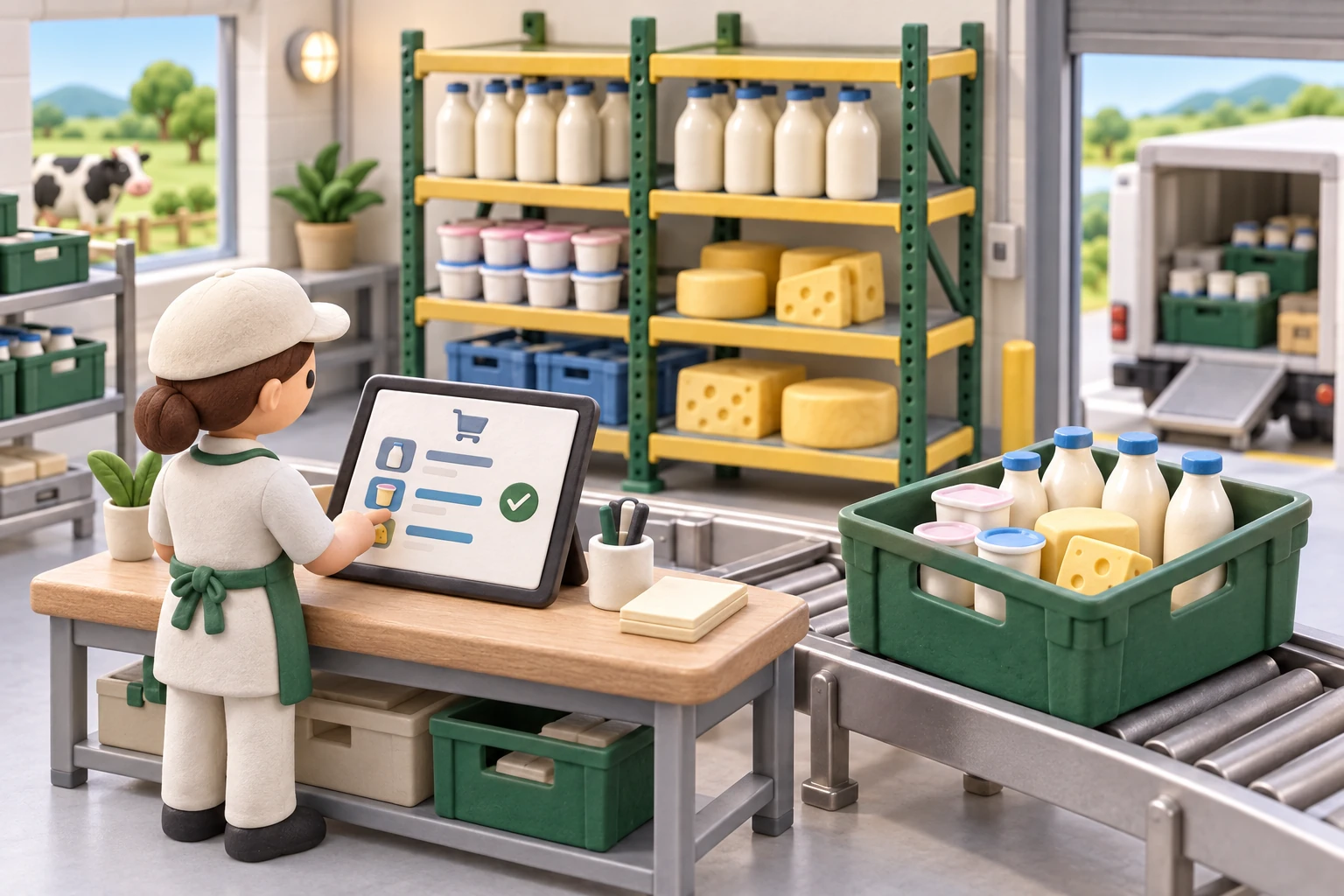 Clay model illustrating Order Management Implementation