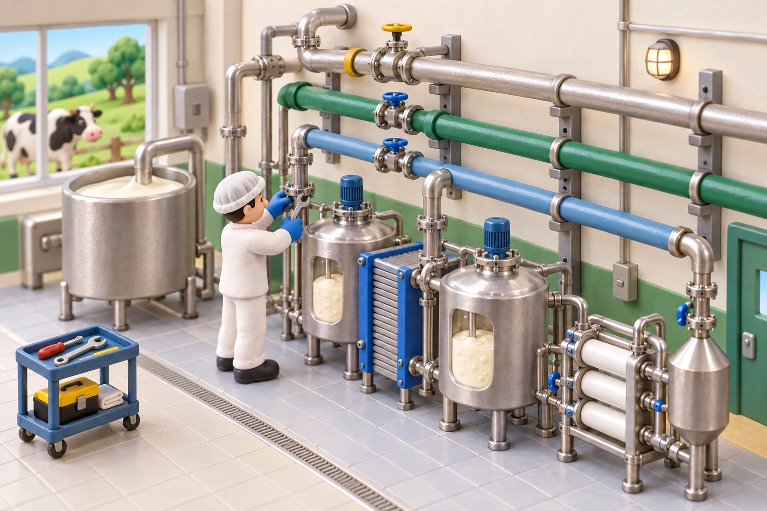 Dairy Factory Utilities Installation implementation work