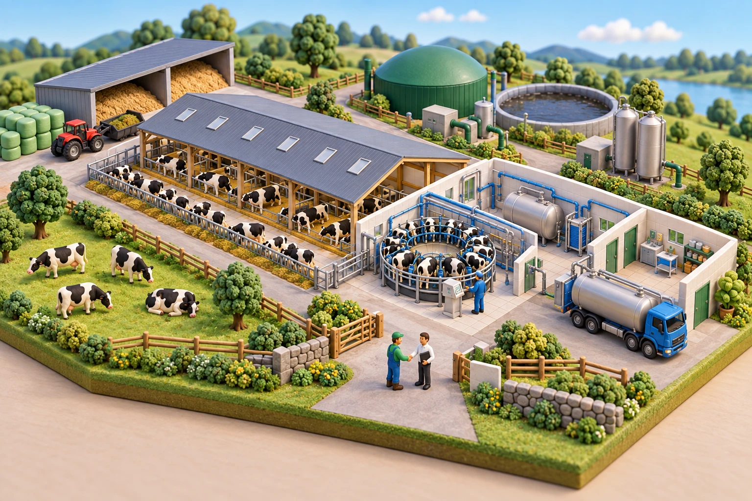 Turnkey Dairy Farm Implementation implementation work