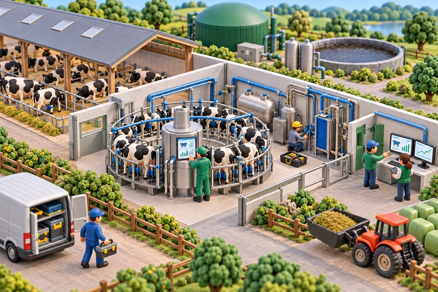 Clay model illustrating Farm Modernization Implementation