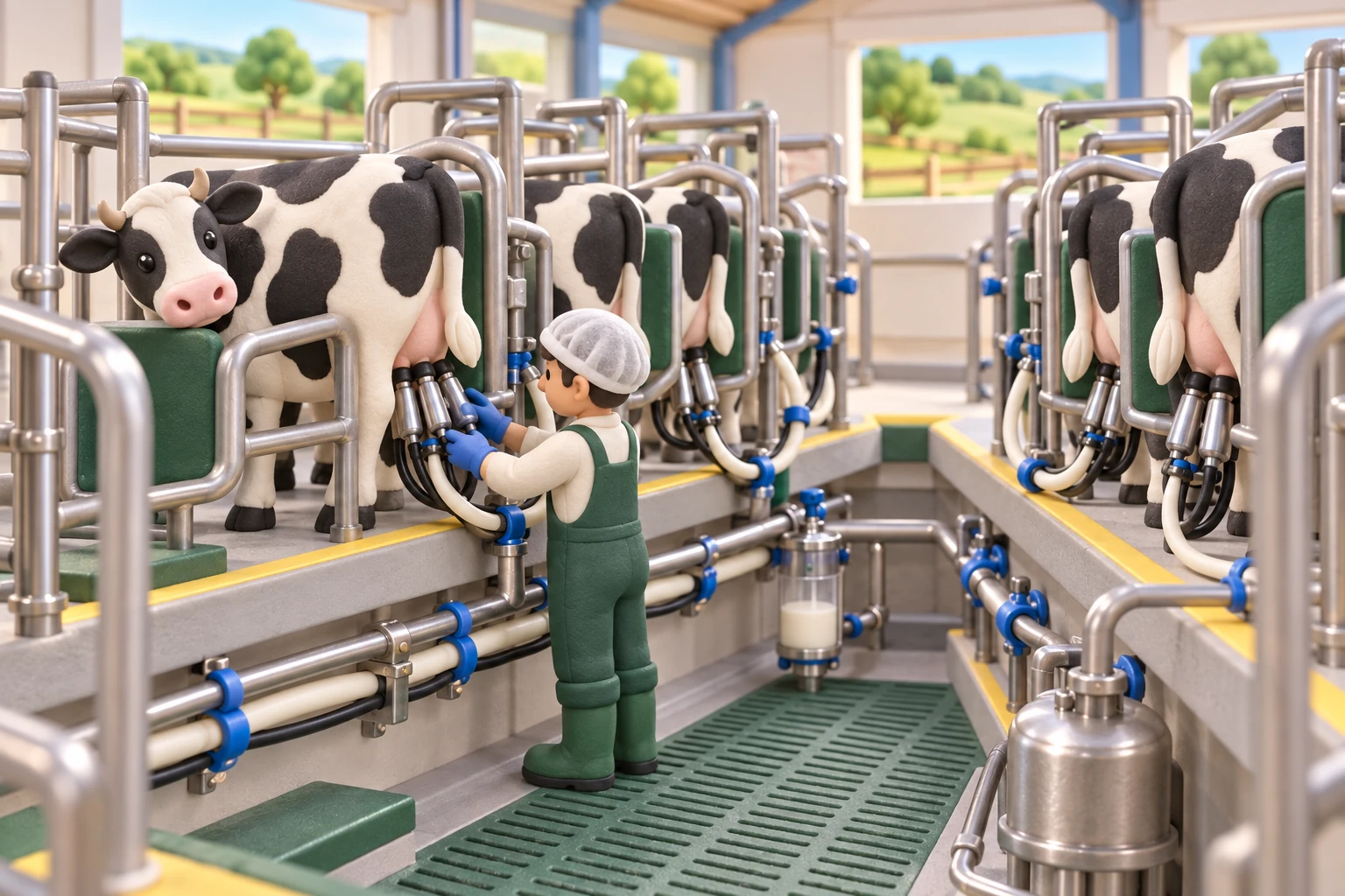 Parlour Milking Implementation service illustration
