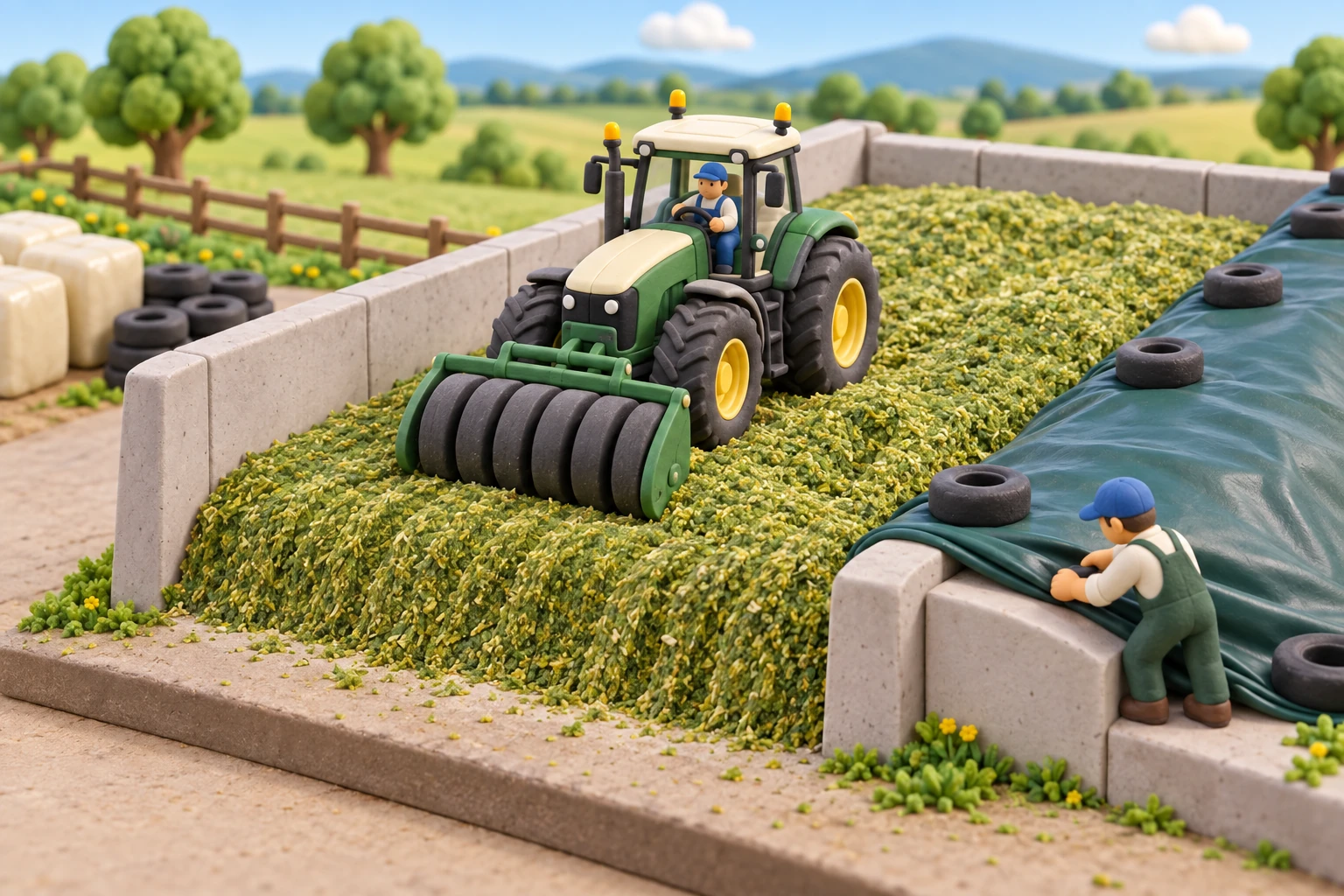 Clay model illustrating Silage System Implementation