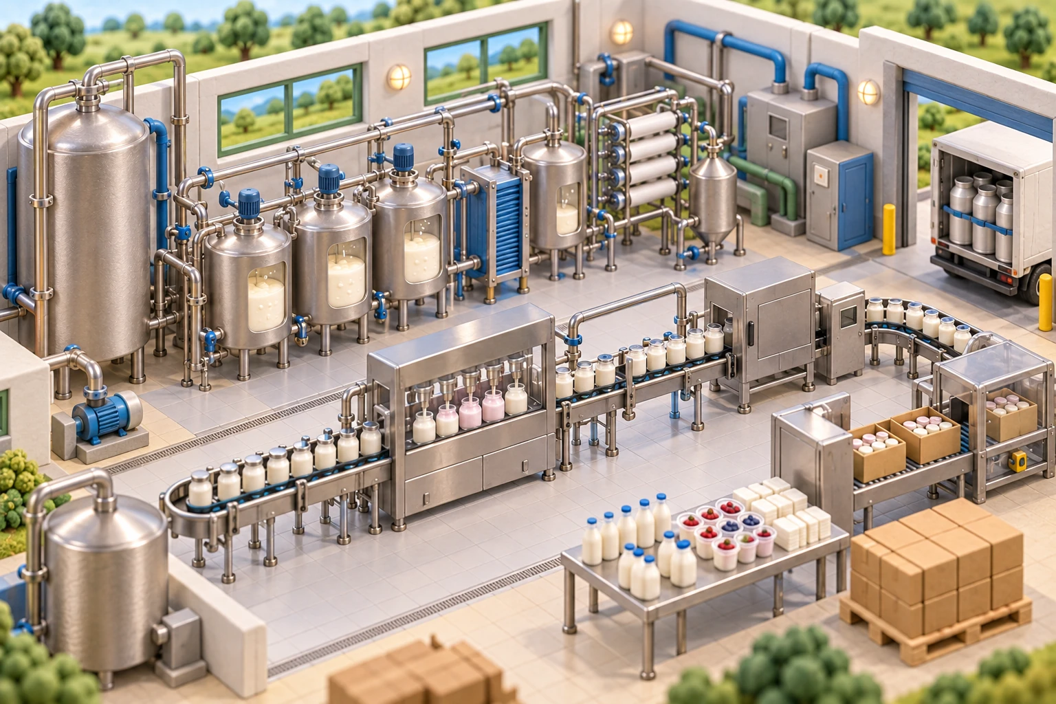 Install Processing, Packaging & Support Systems implementation work