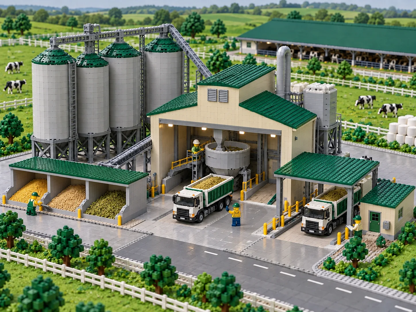 Feed Center Infrastructure supply illustration